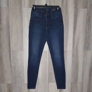 Curve Appeal Womens 2/26 High Rise Skinny Essential Jeggings Jeans Denim Stretch